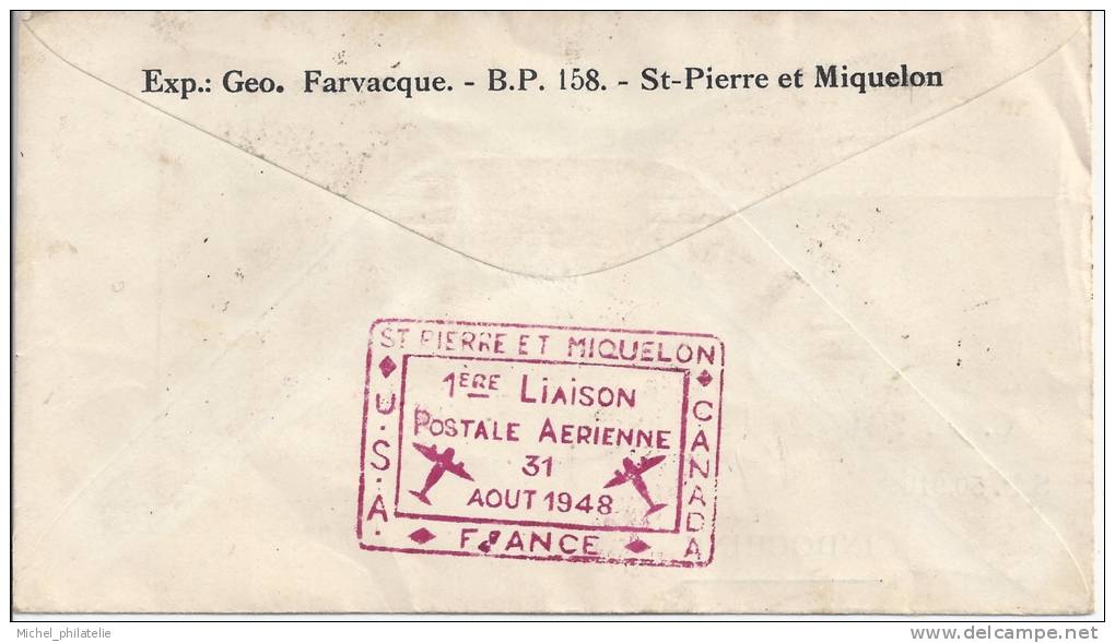 St Pierre et Miquelon, pour Indochine, RARE