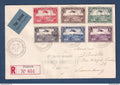 Luxembourg - Troisième courrier aéropostal Diekirch Bruxelles - 16 Juillet 1933 avec vignette au verso