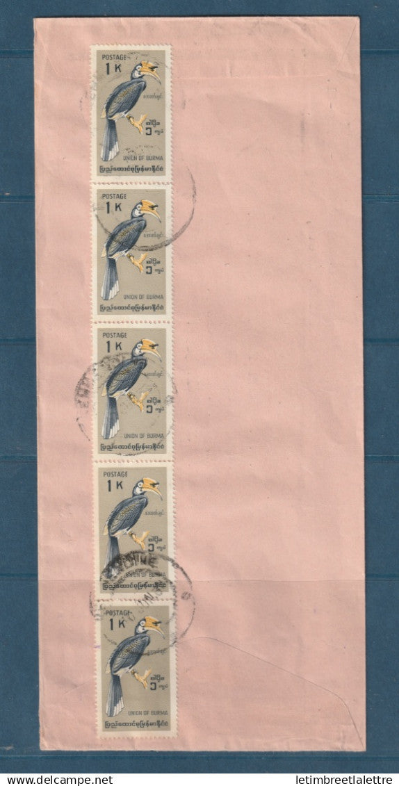 Myanmar - Birmanie -  Burma - YT n° 120 - recommandé pour Singapour - société des chantiers navals - 1980