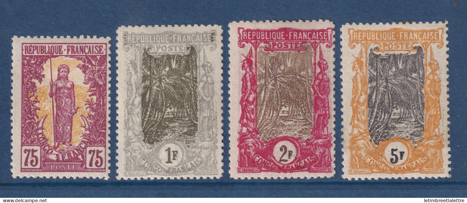 Congo - YT n° 38 à 41 * - Neuf avec charnière - 1900 1904