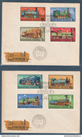Hongrie - Premier jour - FDC - Budapest - Mozdonyok - trains - locomotive - chemin de fer - 1972