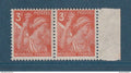 France - Variété - YT n° 655 a ** - Neuf sans charnière - Bord de feuille filigrané - 1944