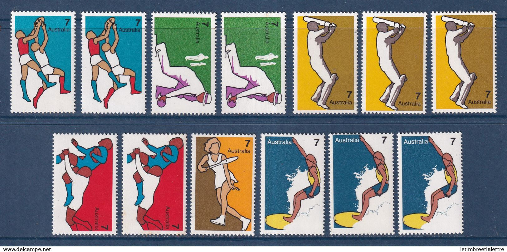 Australie - YT n° 535 à 541 ** - Neuf sans charnière - Manque n° 538 - 1974