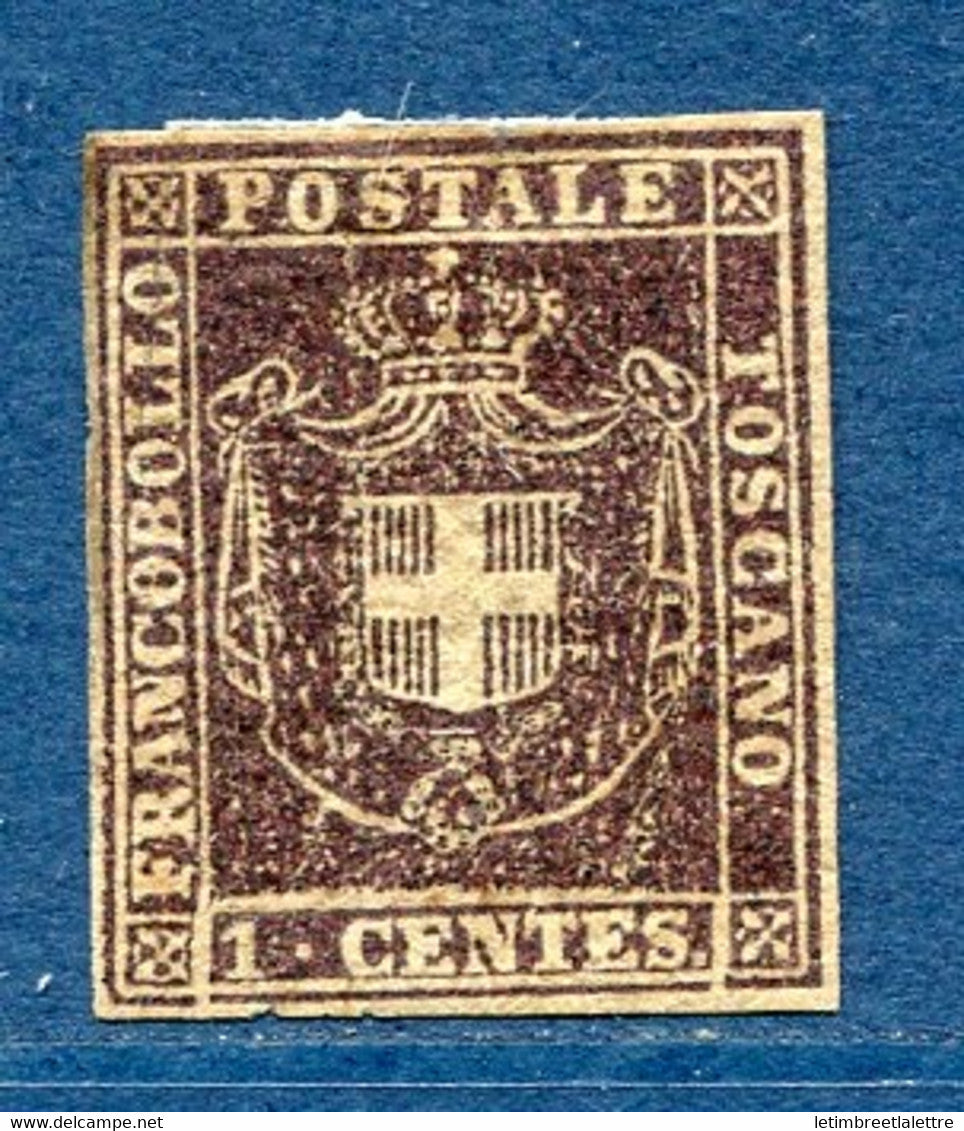 ⭐ Italie - Toscane - YT n* 17 * - Neuf avec charnière - Signé - 1860 ⭐