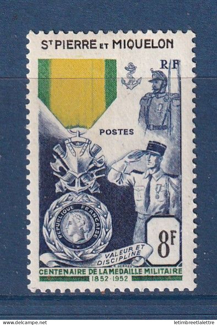 Saint Pierre et Miquelon - YT n° 347 * - neuf avec charnière - 1952