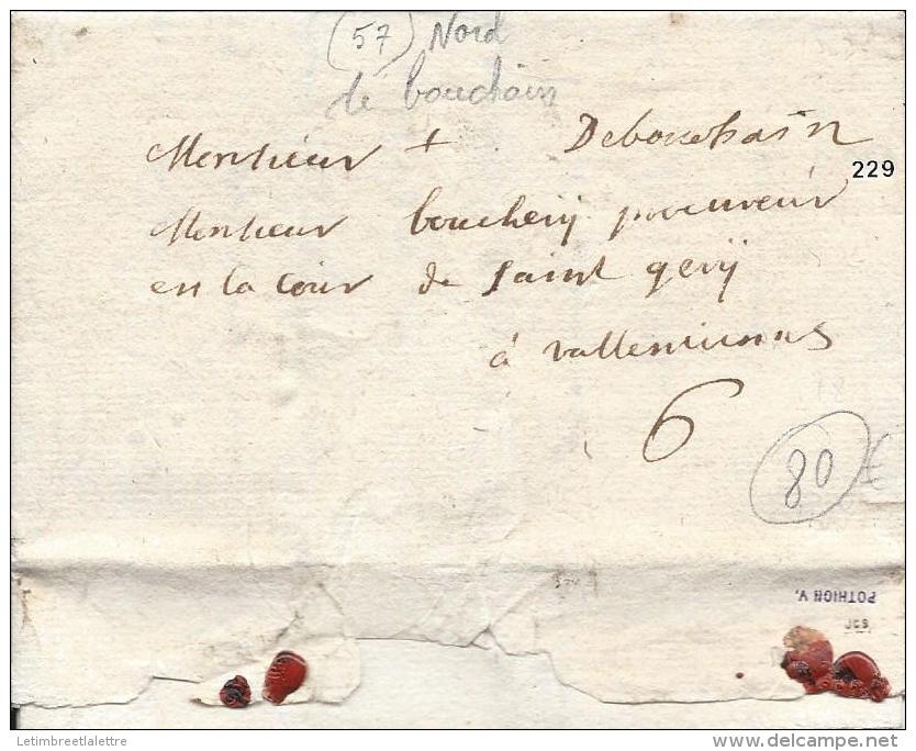 Bouchain, Nord du Bouchain, manuscrit 26 Janvier 1707