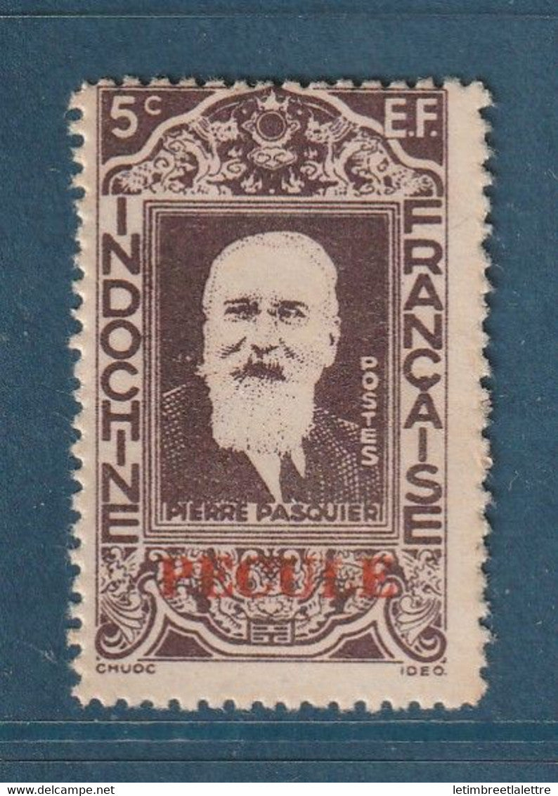 Indochine - Fiscal - sur YT n° 254 - surcharge Pécule - Neuf sans charnière ( ** ) - Sans gomme - 1944