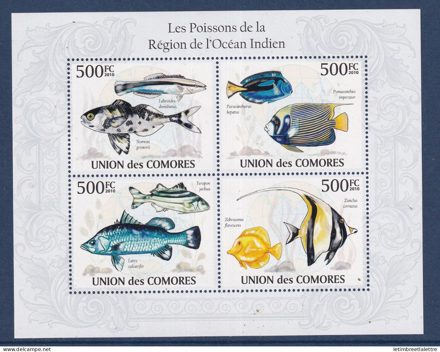 Comores - ** - Neuf sans charnière - les poissons de la région de l'océan Indien - 2010