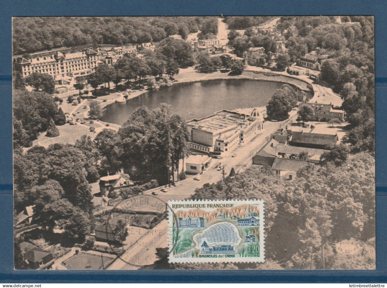 France - carte maximum - premier jour Bagnoles de l'Orne - 1961