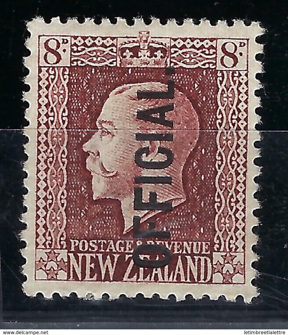 Nouvelle Zélande -  Service - N° 60 * - Neuf avec charnière