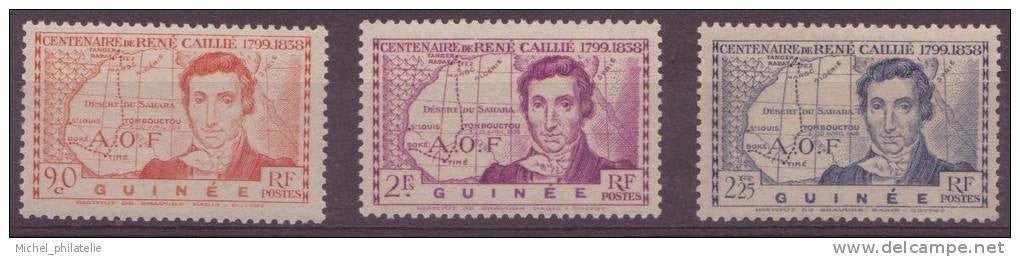 Guinée - YT n° 148 à 150 ** - neuf sans charnière - 1939