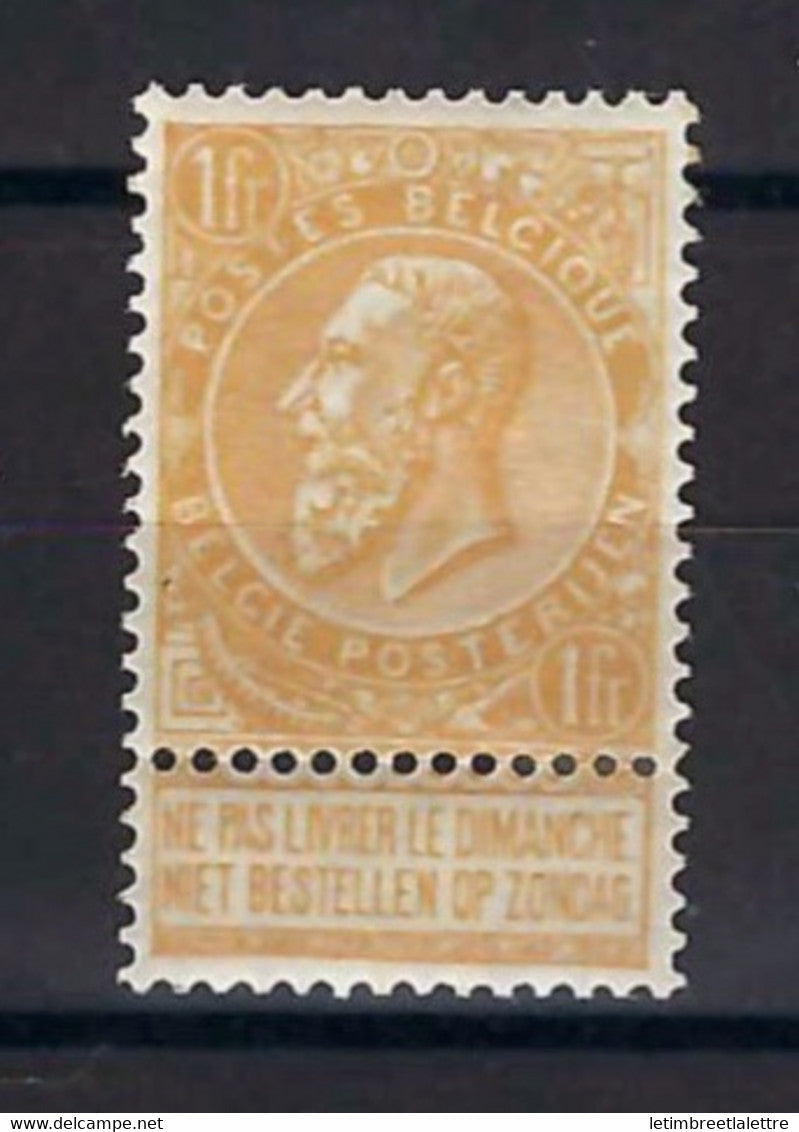 ⭐ Belgique - YT n° 65 ** - Neuf sans charnière - Beau centrage - 1900 ⭐