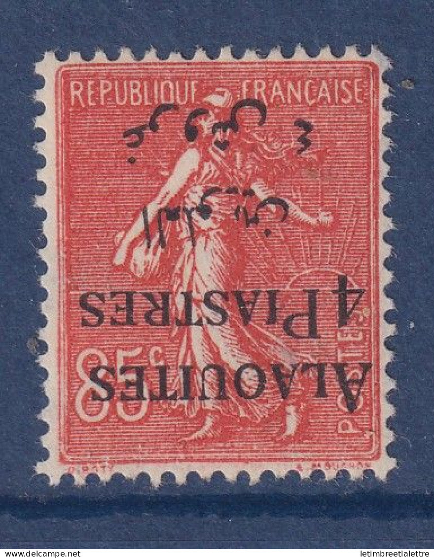 Alaouites - variété - YT n° 12 a ** Surcharge renversée - Neuf sans charnière - 1925