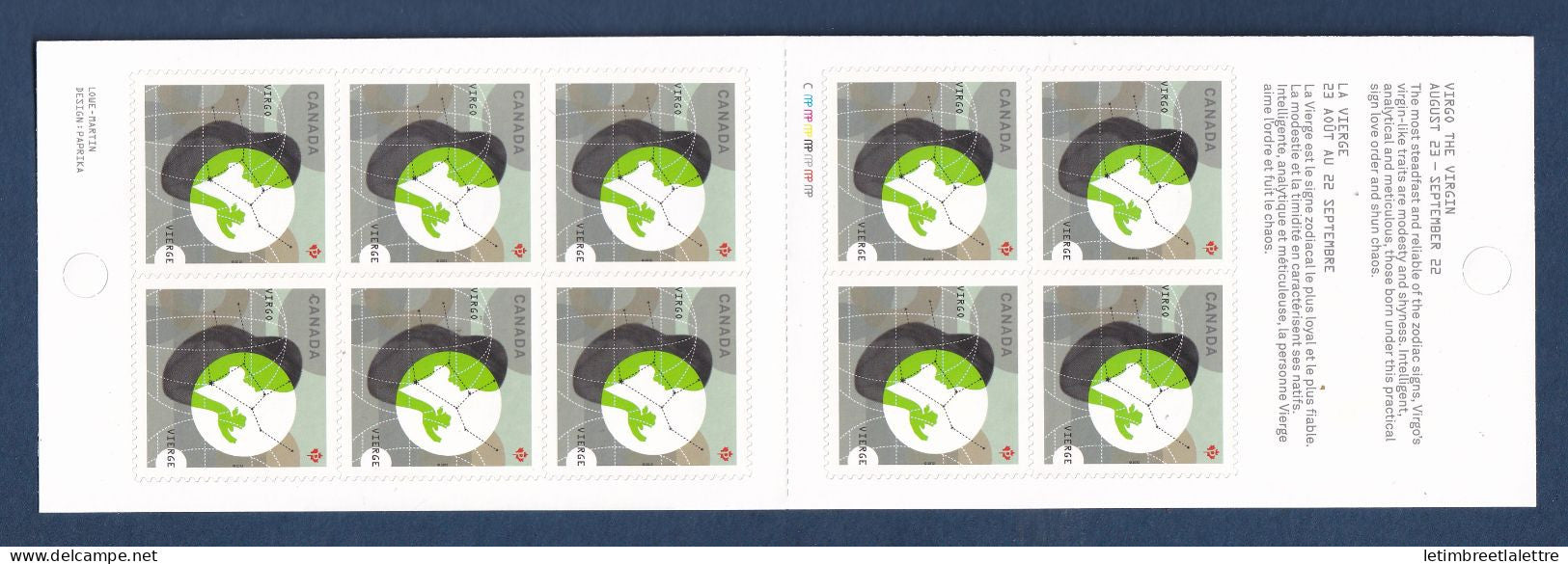 Canada - YT n° C 2750 ** - Neuf sans charnière - Signes du Zodiac - 2012