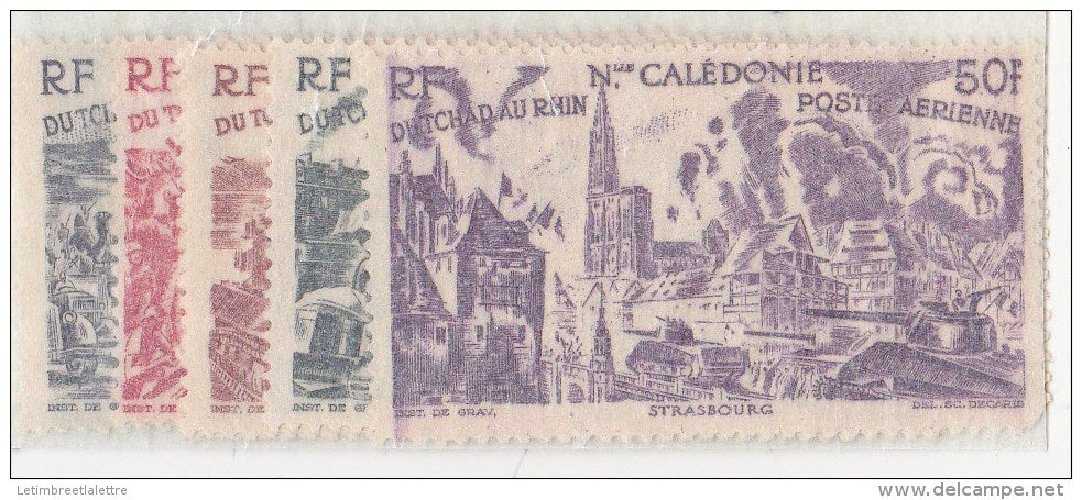 Nouvelles-Calédonie n° 55 à 60** PAR AVION