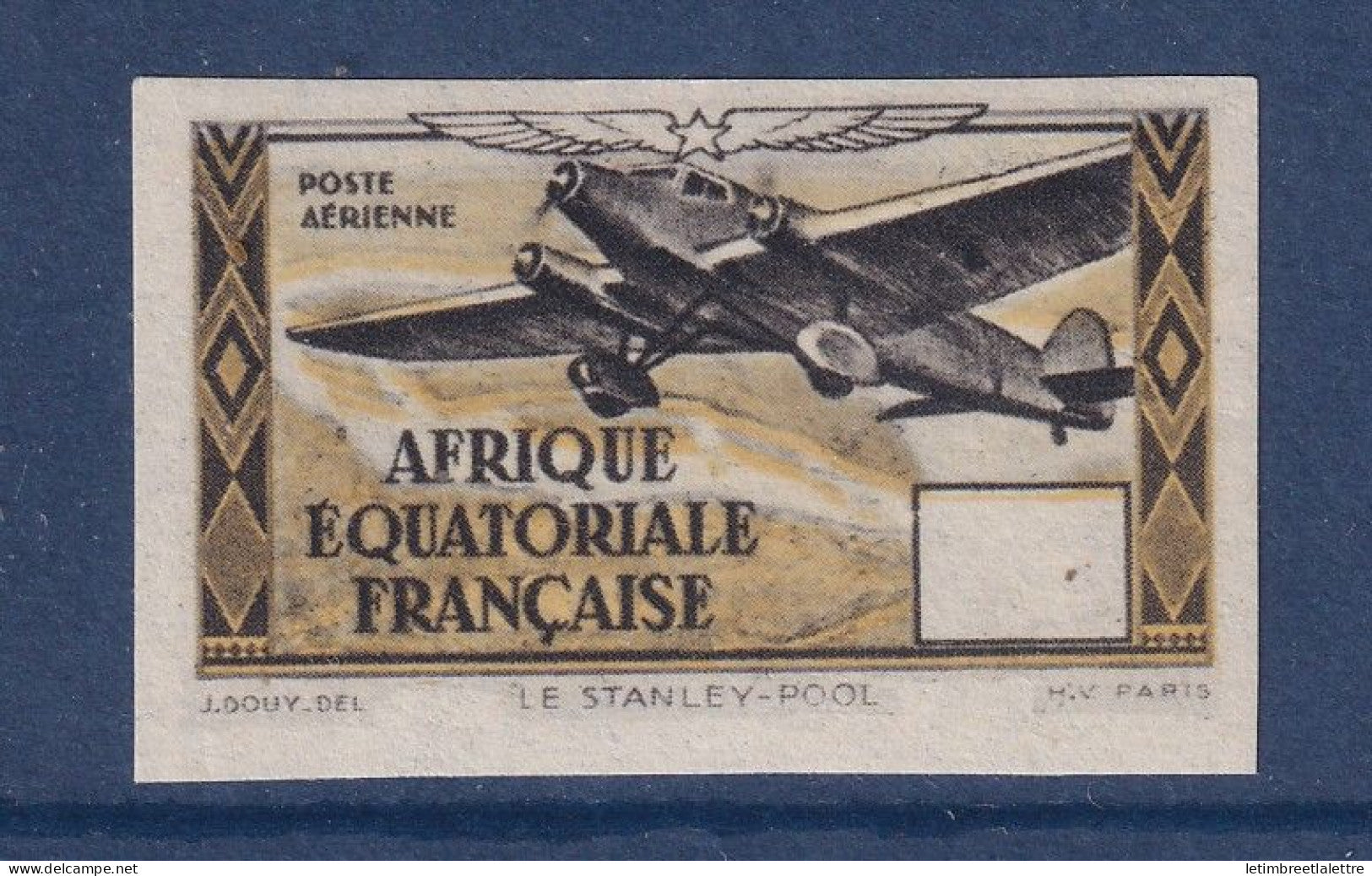 AEF - Poste aérienne - Essai de couleur ** - neuf sans charnière - non dentelé et sans valeur - 1943