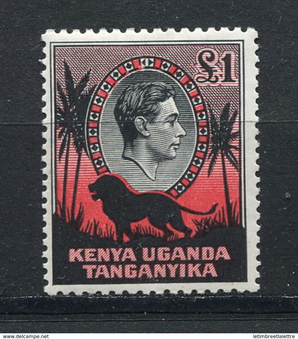 Kenya et Ouganda - N° 62b * - Neuf avec charnière  - Dentelure 3/4x13 - RARE -