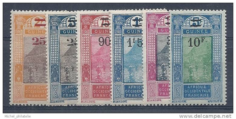 Guinée - YT n° 99 à 105 ** - Neuf sans charnière - 1924 / 1927