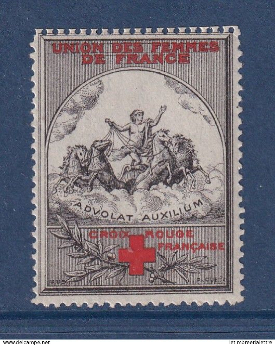 France - errinophilie - vignette - croix rouge - union des femmes de France - ** neuf sans charnière