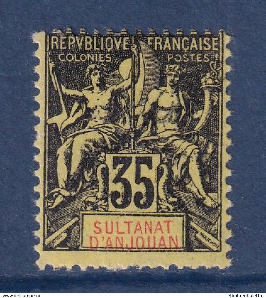 Anjouan - YT n° 17 * - neuf avec charnière - 1900 1907