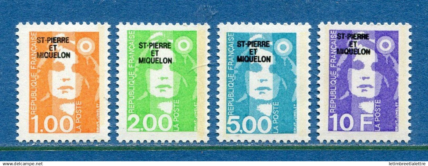 Saint Pierre et Miquelon - YT n° 523 à 526 ** - Neuf sans charnière - 1990