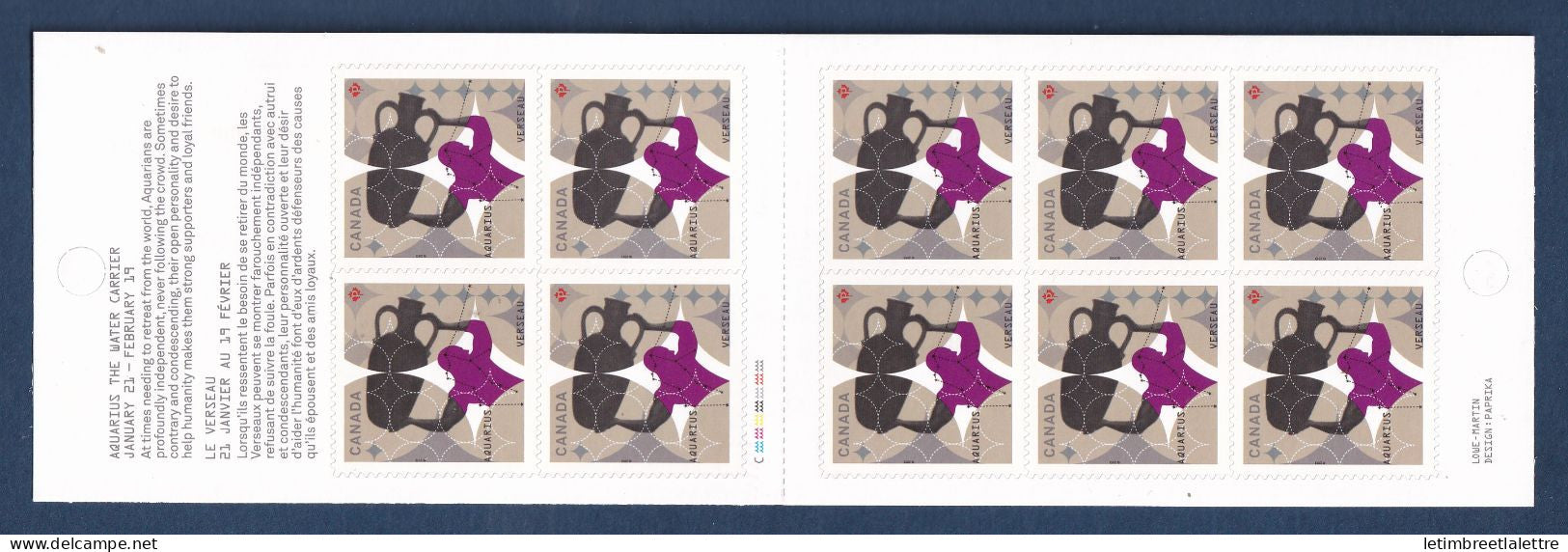 Canada - YT n° C 2819 ** - Neuf sans charnière - Signes du Zodiac - 2013