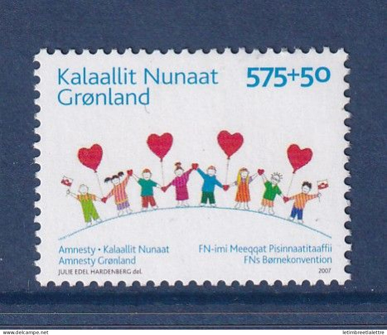 Groenland - YT n° 458 ** - neuf sans charnière - Amnesty - 2007