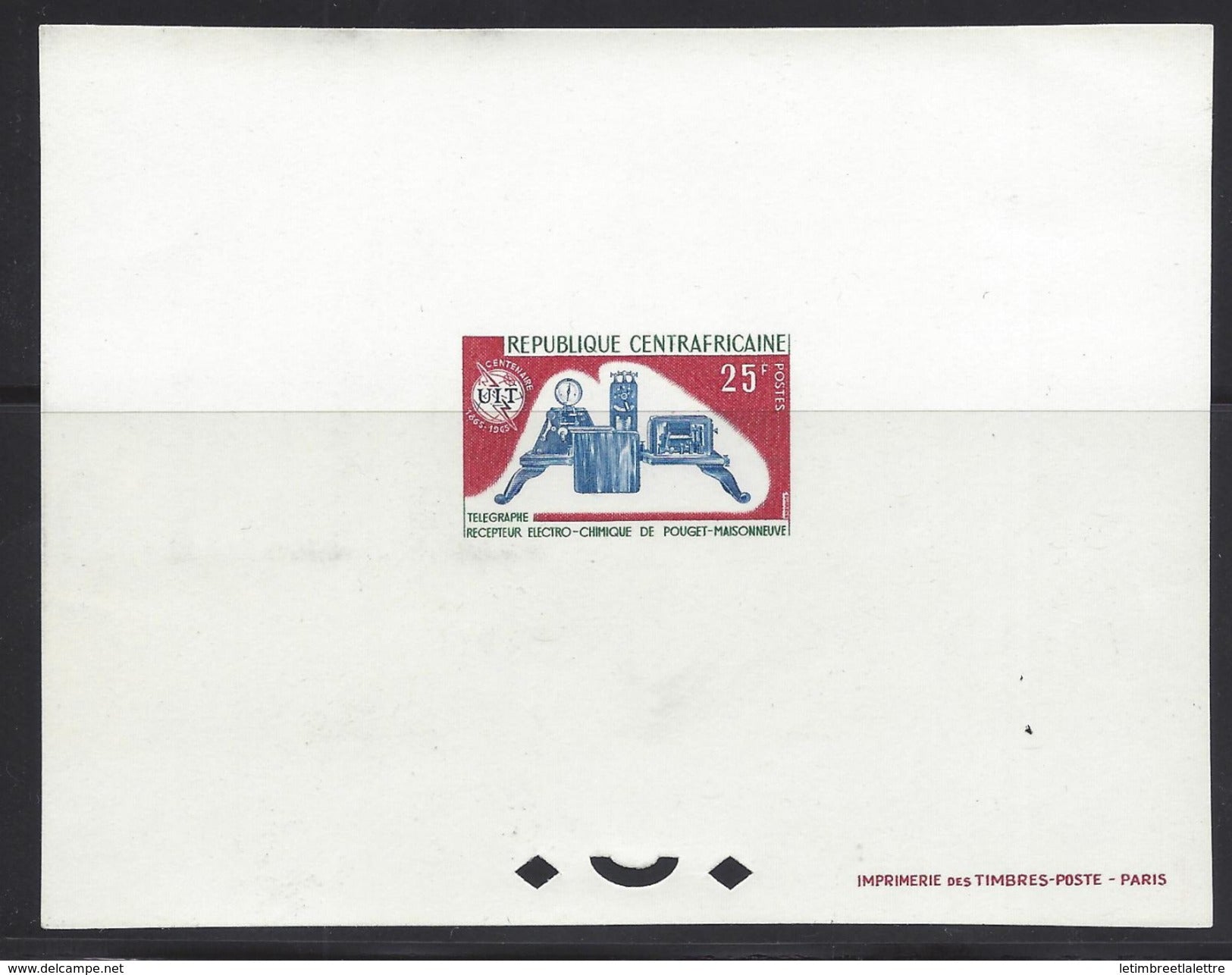 REPUBLIQUE CENTRAFRICAINE N° 47 ** Epreuve de Luxe