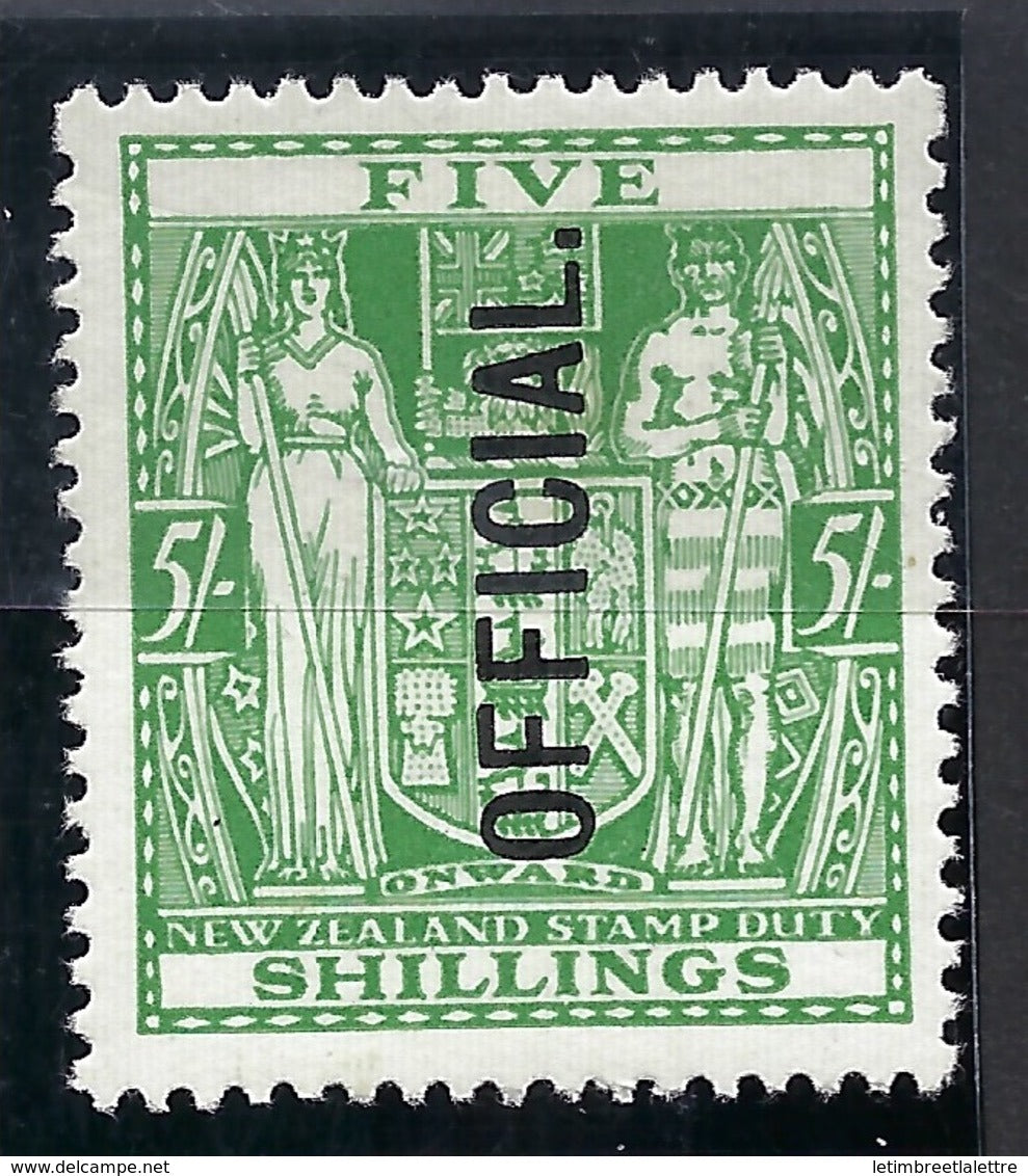 Nouvelle Zélande -  Service - N° 67 * - Neuf avec charnière