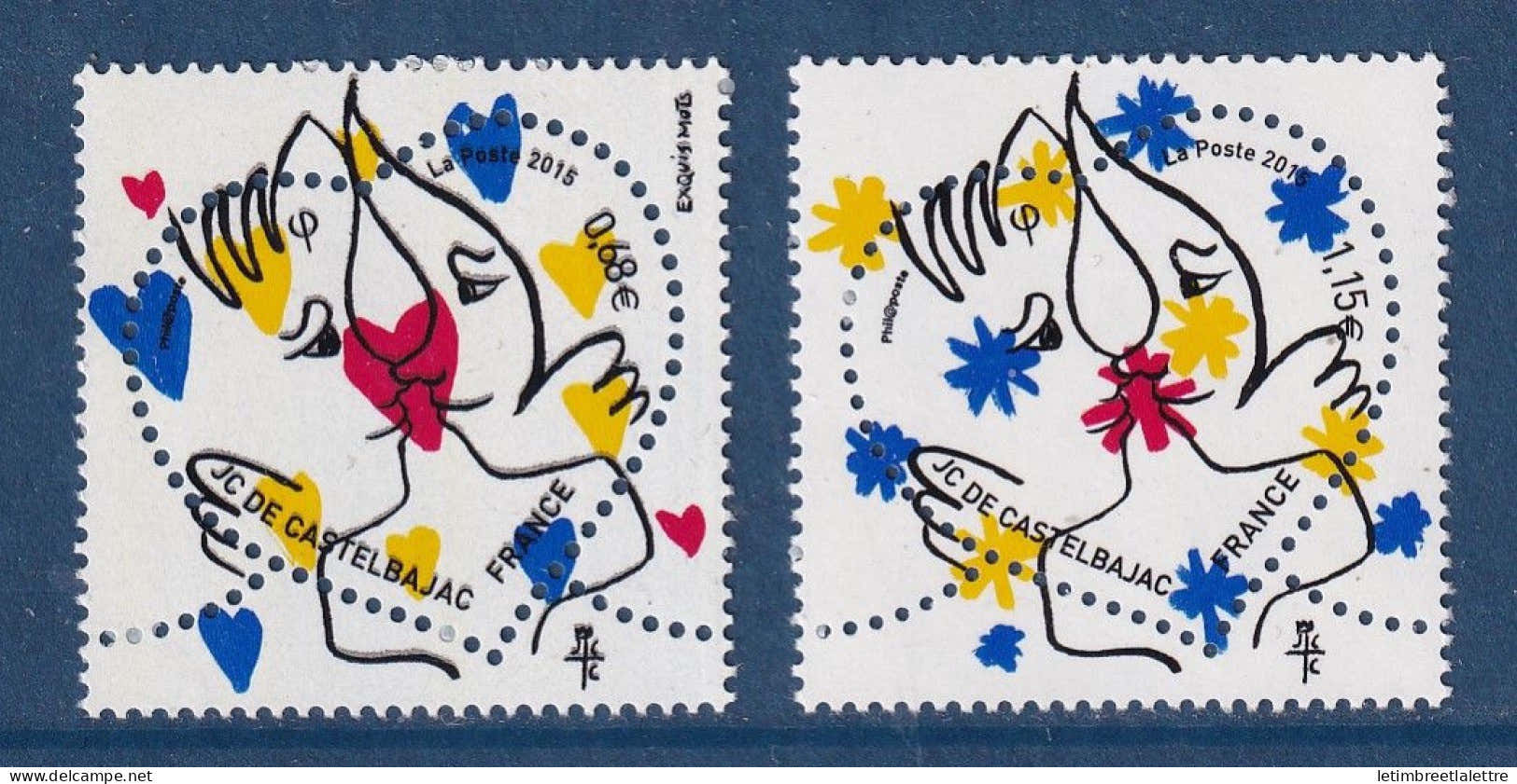 France - YT n° 4924 et 4925 ** - neuf sans charnière - 2015
