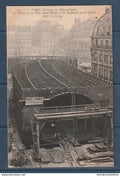 Paris - travaux du métropolitain - Les fermes de la place St Michel et du Boulevard St André avant le fonçage