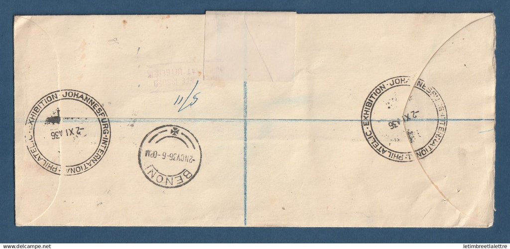 Afrique du Sud - Johannesburg - FDC - Salon international philatélique Jipex - 1936