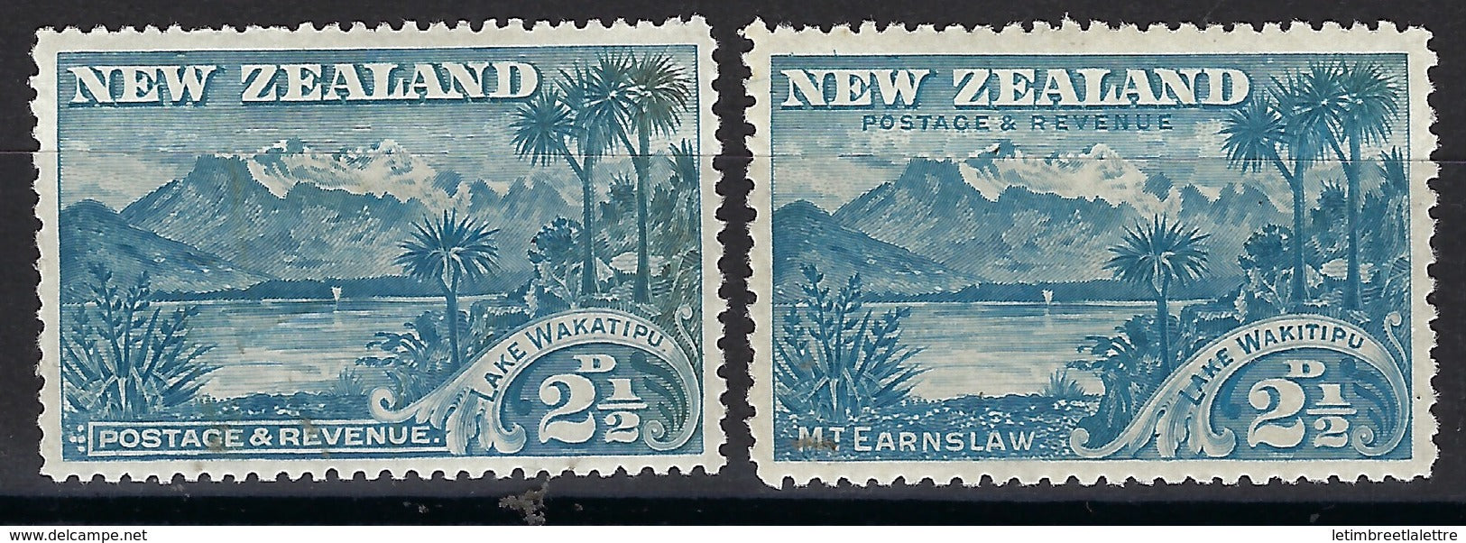 Nouvelle Zélande - N° 73 et 73A * - Neuf avec charnière