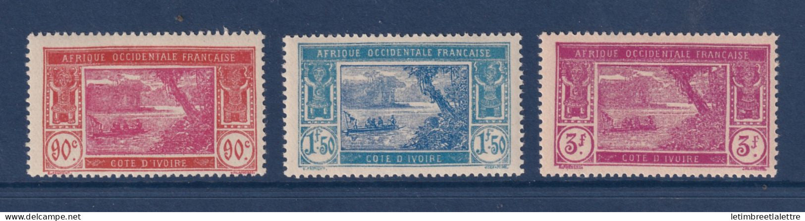 Côte d'Ivoire - YT n° 81 à 83 ** - Neuf sans charnière - 1930