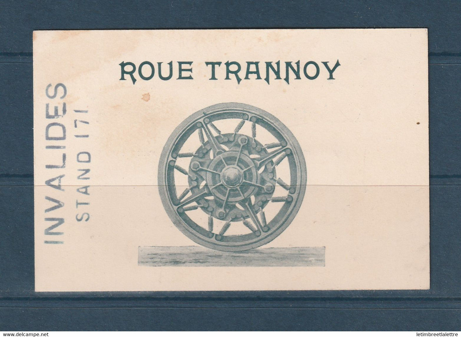 ⭐ France - Carte de visite Roue Trannoy - Exposition universelle Invalides - 1900 ⭐