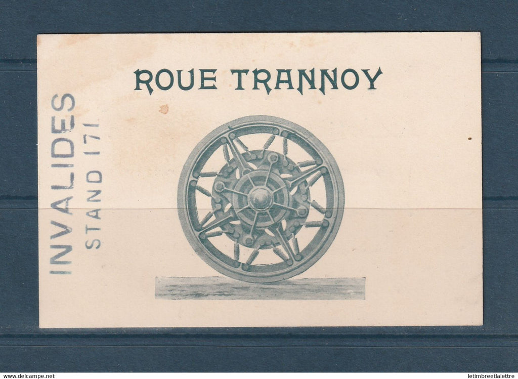 ⭐ France - Carte de visite Roue Trannoy - Exposition universelle Invalides - 1900 ⭐
