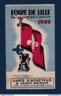 France - vignette - errinophilie - exposition foire de Lille - carte d'acheteur