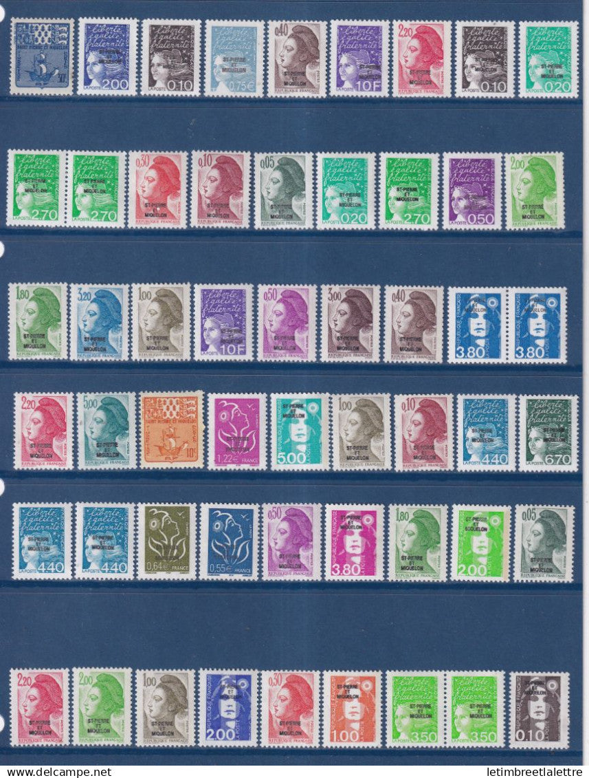 Saint Pierre et Miquelon - Lot de timbres