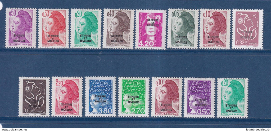 Saint Pierre et Miquelon - Lot de timbres