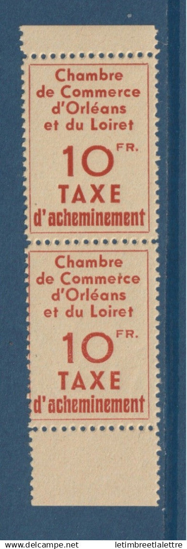 France - grève - Chambre de commerce - YT n° 3 ** - neuf sans charnière - en paire dont 1 timbre recto verso TB