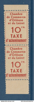France - grève - Chambre de commerce - YT n° 3 ** - neuf sans charnière - en paire dont 1 timbre recto verso TB