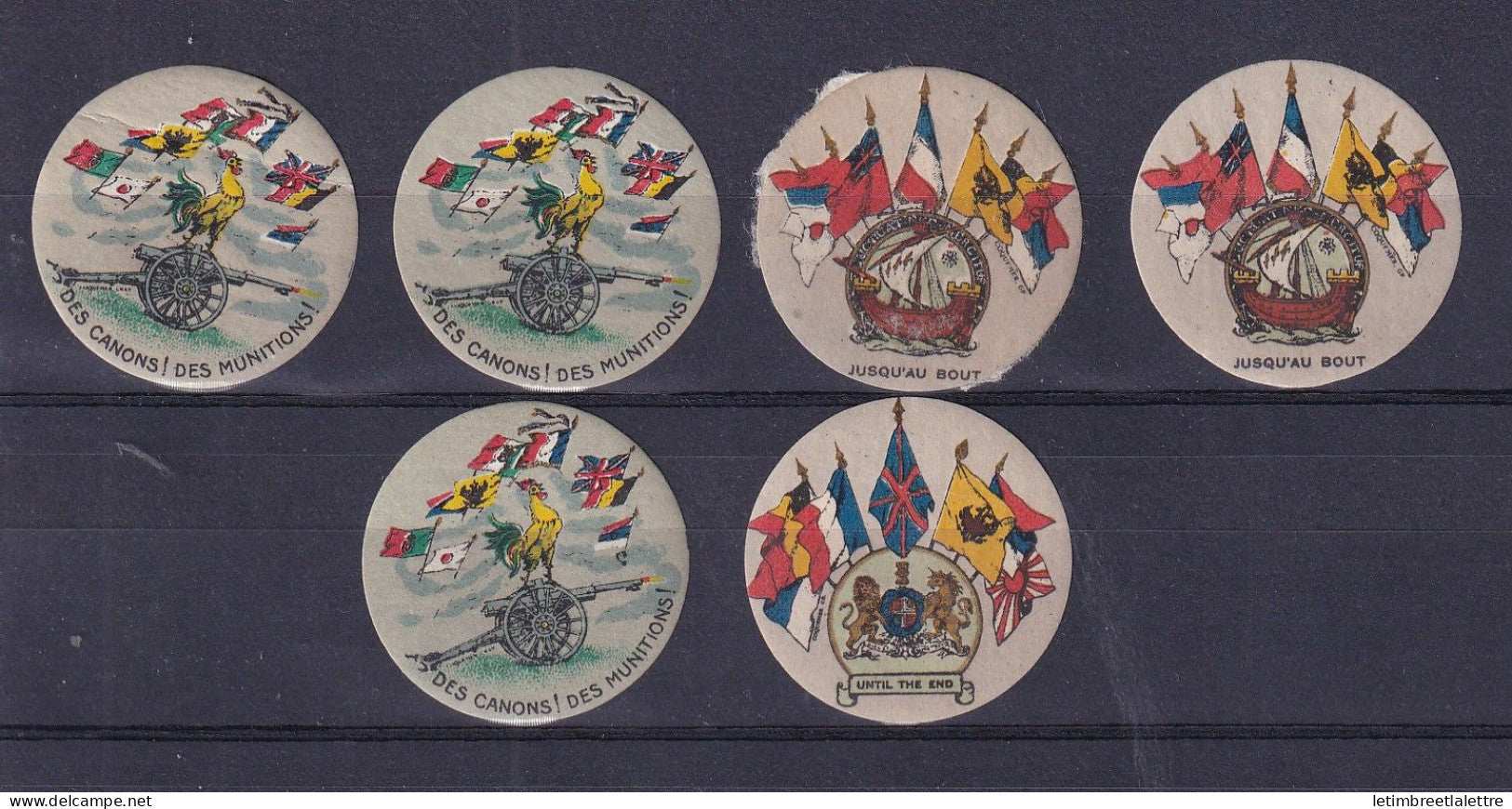 France - guerre 14 18 - Vignette militaire - Patriotique - Des canons ! Des munitions ! - * et **