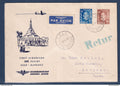 Norvège - Premier vol Oslo Rangoon ( Burma Myanmar ) - Scandinavian Airlines - 1952