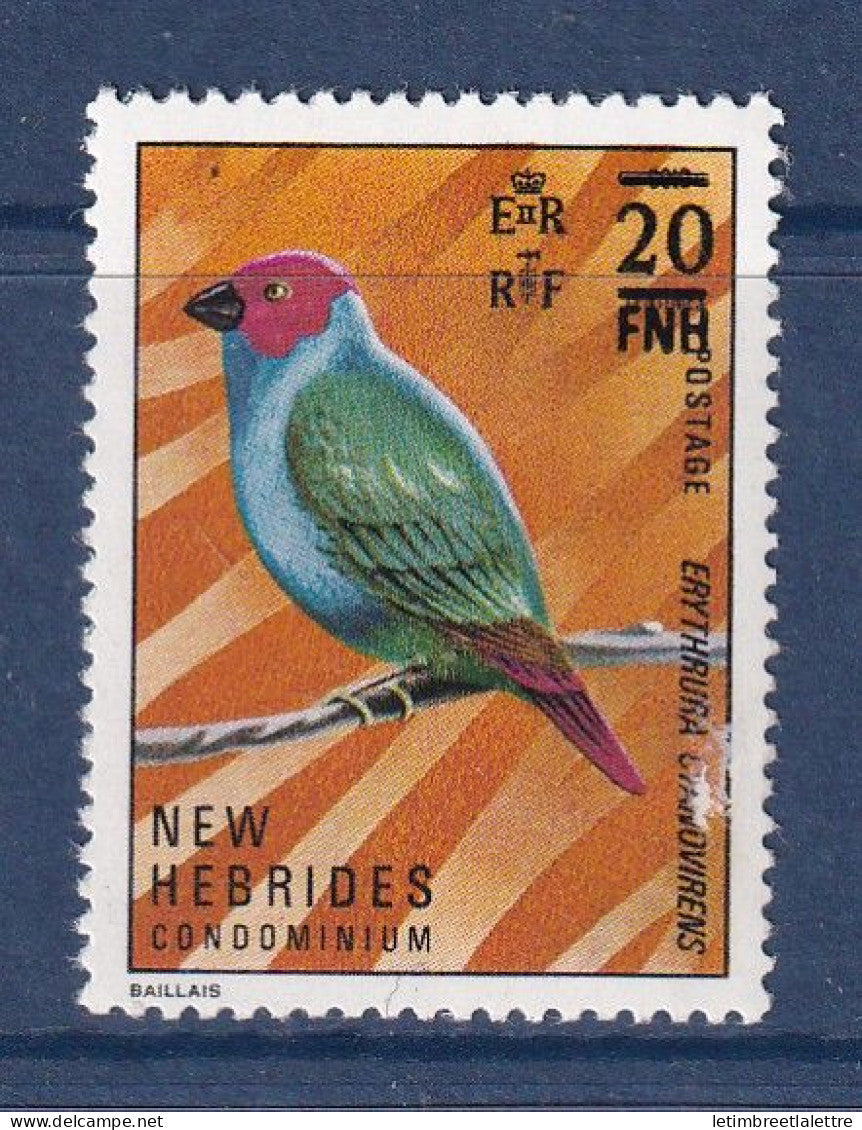 Nouvelles Hébrides - YT n° 468 ** - Neuf sans charnière - oiseaux - 1977