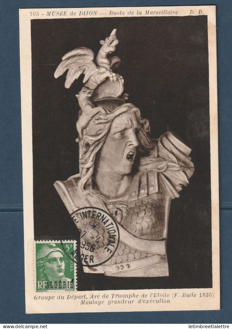 Algérie - Carte maximum - Foire internationale d'Alger - 7 04 1956