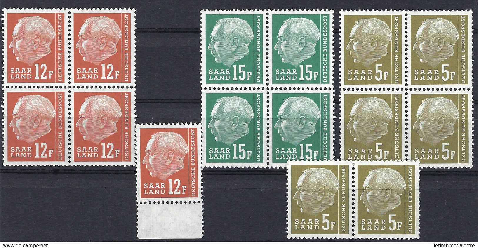 Allemagne - Bundesrepublik - Petit lot ** - 3 valeurs différentes