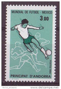 ANDORRE N° 350** NEUF SANS CHARNIERE  MEXICO 86 COUPE DU MONDE DE FOOTBALL