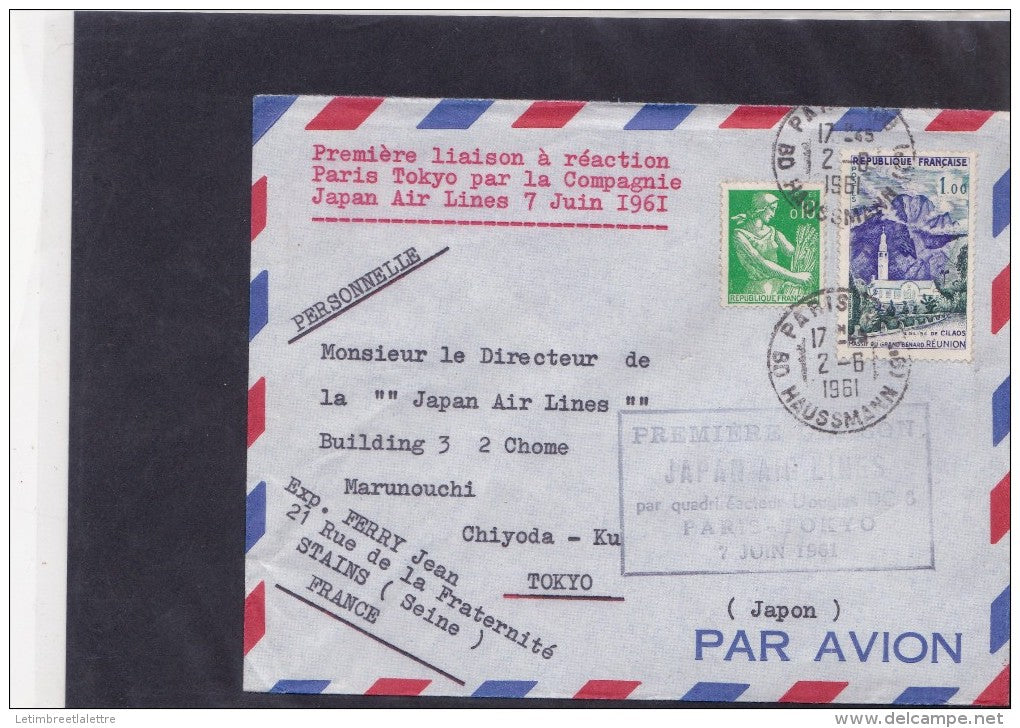 Premiere liaison ParisTokyo 7.06.61
