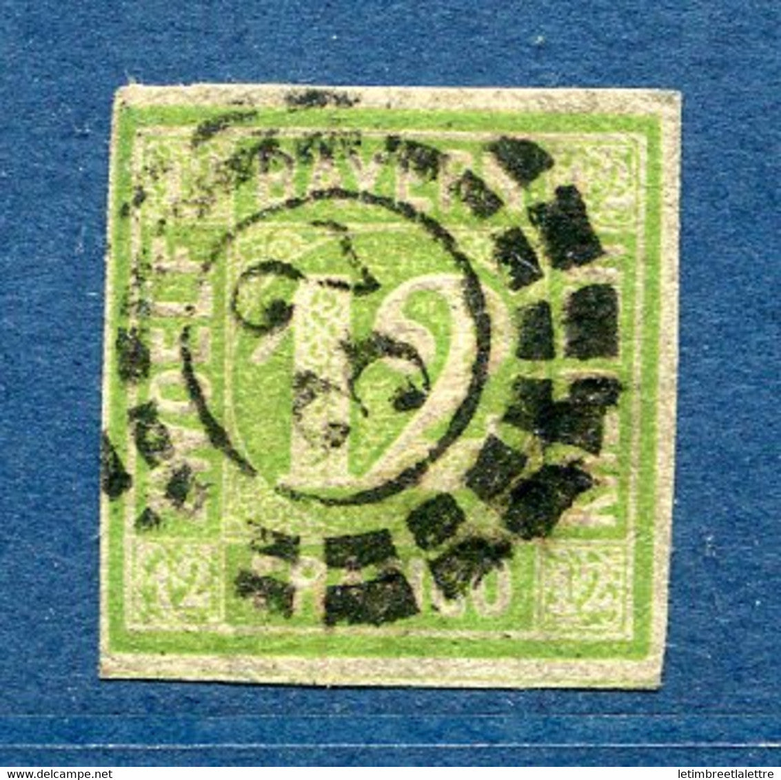 ⭐ Bavière / Bayern - YT n° 13 - oblitéré - 1861 / 1862 ⭐