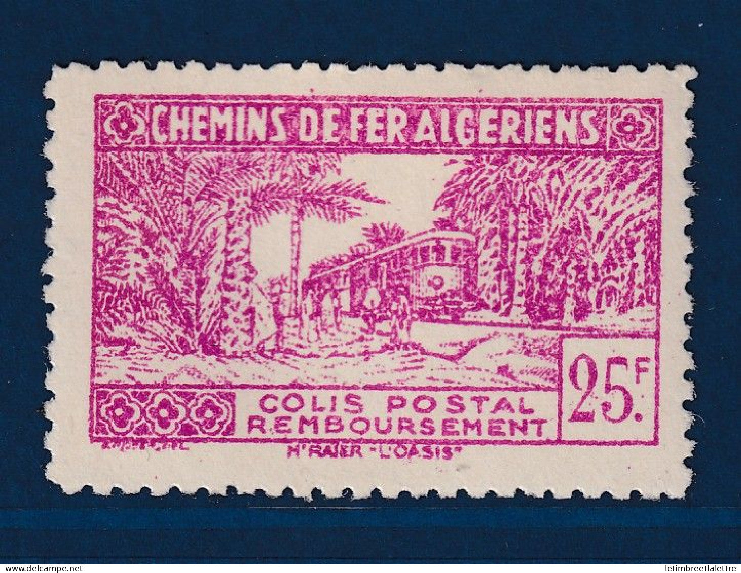Algérie - Colis Postaux - YT n° 158 a * - Neuf avec charnière - sans surcharge - 1945 1946